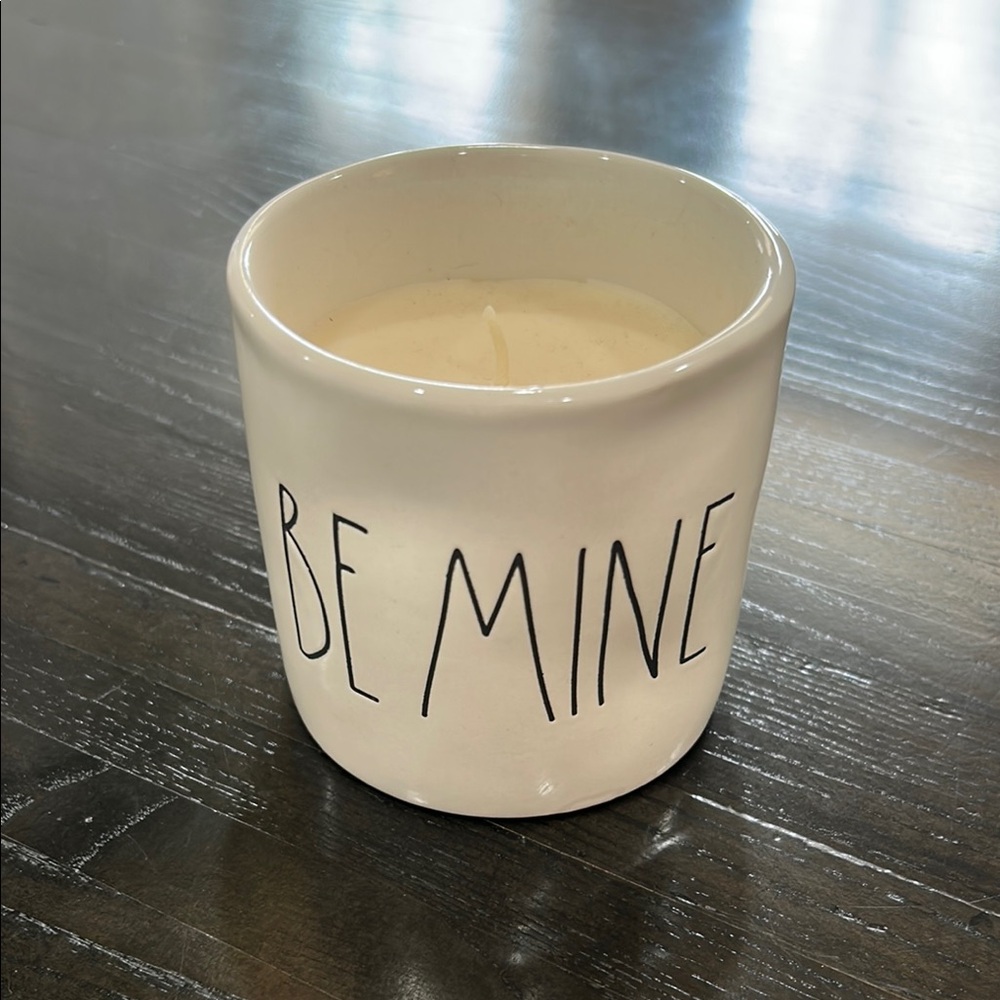 Rae Dunn Be Mine White Candle